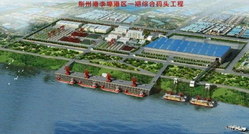 湖北一永久性砂石集并中心建成，總投資約2.5億元，年設(shè)計(jì)吞吐量360萬噸